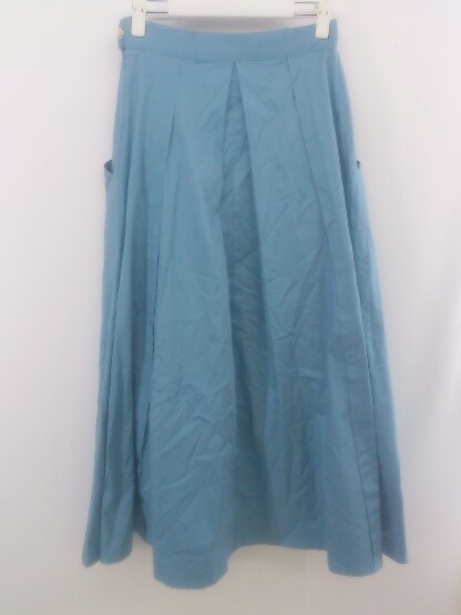 ◇ MOUSSY マウジー ロング フレア スカート サイズ2 ブルー系 レディース P_画像2