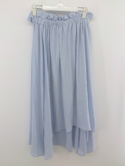 ◇ ROPE PICNIC ロペピクニック ロング フレア スカート サイズ38 ブルー レディース P_画像1