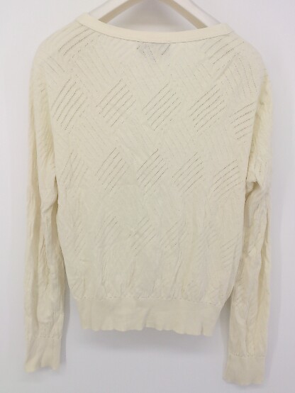 * A.P.C. A.P.C. cotton knitted long sleeve cardigan size S ivory lady's P