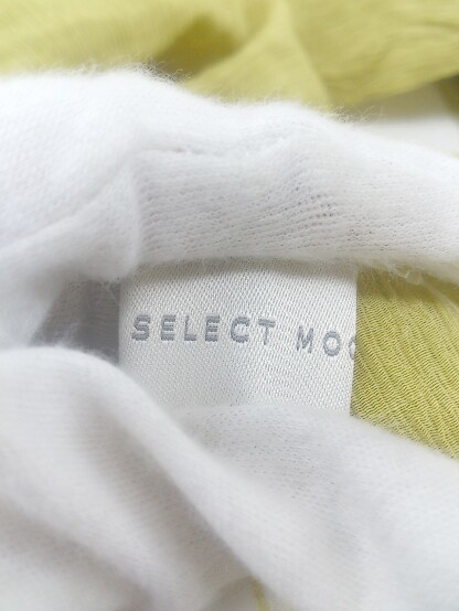 ◇ select MOCA セレクト モカ 長袖 チュニック シャツ ブラウス サイズM ライムイエロー レディース P_画像3