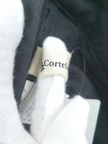 ◇ Corte Largo コルテラルゴ ストレッチ タック パンツ サイズL ブラック系 レディース P_画像3