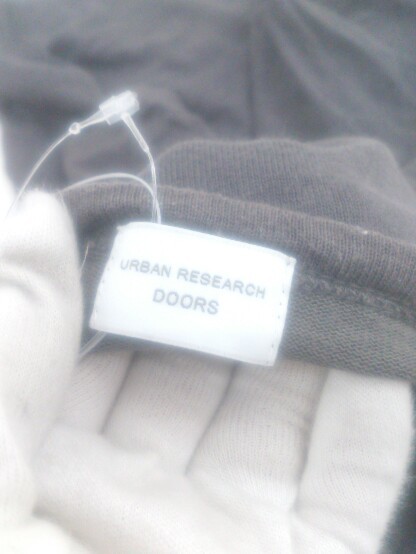 ◇ URBAN RESEARCH DOORS リネン混 半袖 Tシャツ カットソー サイズONE チャコールグレー系 レディース P_画像3