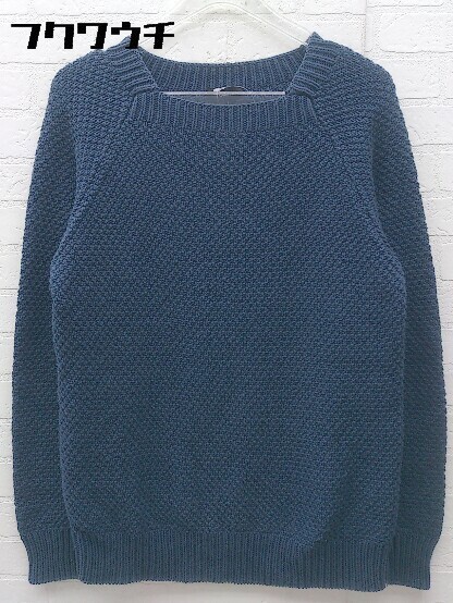 ◇ Edition エディション コットン ニット 長袖 セーター サイズ1 ブルー メンズ_画像2