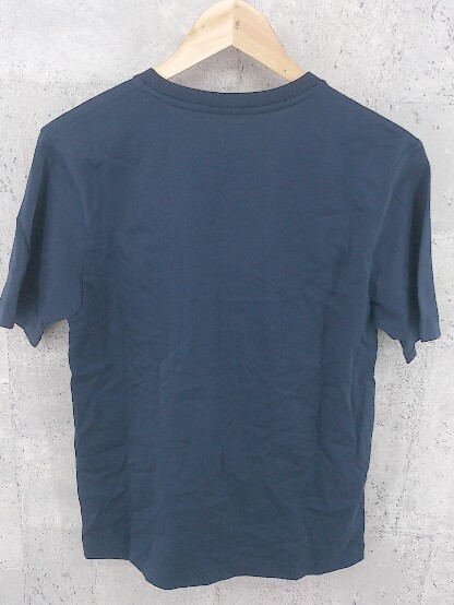 ◇ green label relaxing グリーンレーベル UNITED ARROWS 無地 半袖 Tシャツ カットソー M ネイビー メンズ_画像3