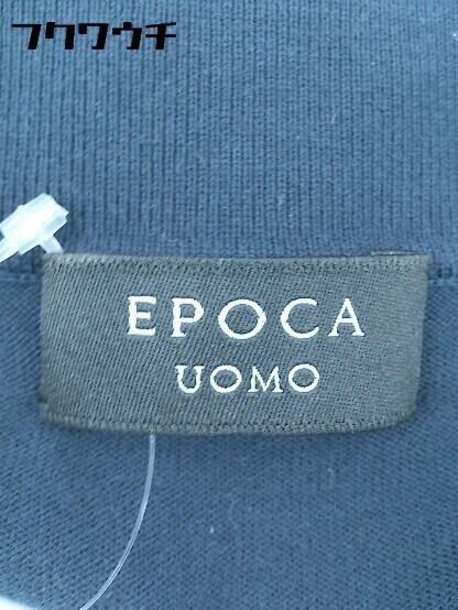 ◇ EPOCA UOMO エポカ ウォモ ラインストーン 半袖 ポロシャツ 48 ネイビー # 1002799179805_画像4