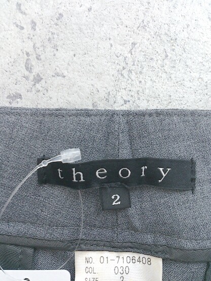 ◇ Theory セオリー ハーフ パンツ 2 グレー レディース_画像4