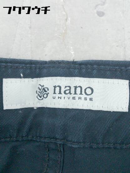 ◇ nano universe ナノユニバース コットン パンツ 36サイズ ネイビー レディース_画像4