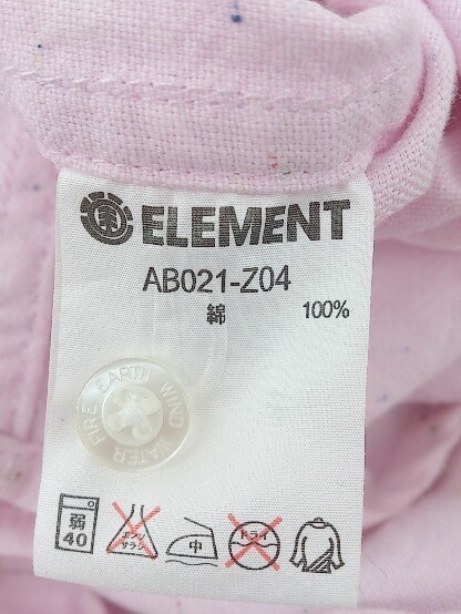 ◇ ELEMENT エレメント 長袖 シャツ M ピンク メンズ_画像6