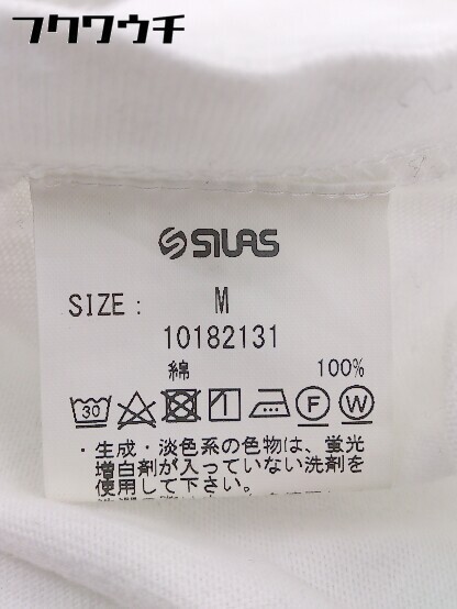 ◇ SILAS サイラス 半袖 Tシャツ カットソー サイズM ホワイト メンズ_画像6
