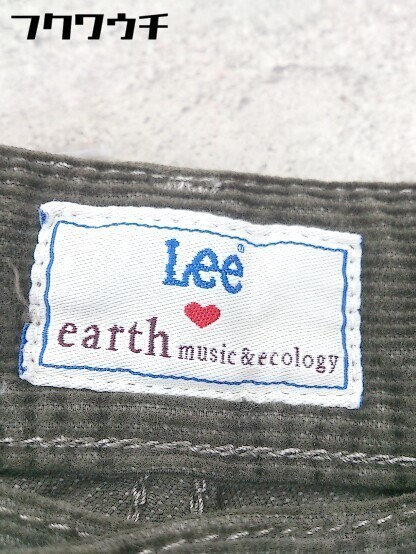 ◇ Lee リー×earth music&ecology コーデュロイ パンツ サイズXS カーキ系 レディース_画像4