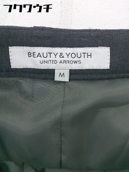 ◇ BEAUTY & YOUTH ビューティアンドユース UNITED ARROWS キュロットパンツ サイズM ダークグレー レディース_画像4