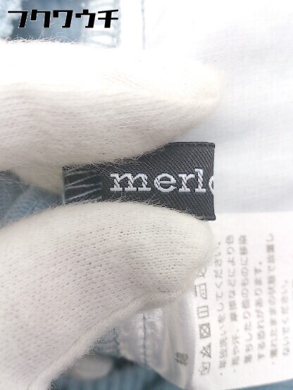 ◇ merlot メルロー コーデュロイ ワイド パンツ ライトブルー レディース_画像4