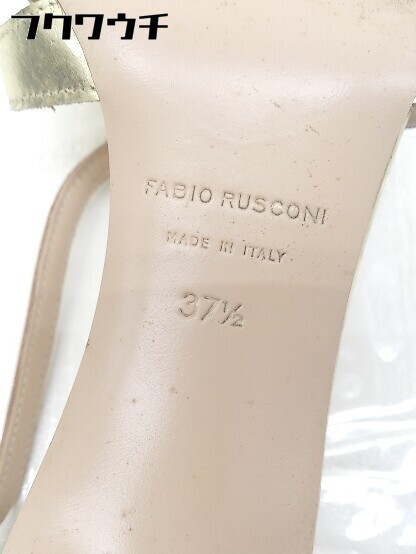 ◇ ◎ FABIO RUSCONI ファビオ ルスコーニ イタリア製 バックストラップ サンダル サイズ37 1/2 ゴールド レディース_画像5