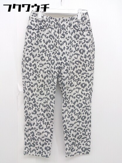 * MAYSON GREY Mayson Grey леопардовый рисунок Leopard брюки размер 2 серый серия белый женский 