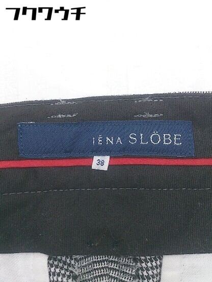 ◇ SLOBE IENA スローブ イエナ チェック ワイド パンツ サイズ 38 グレー レディース_画像4