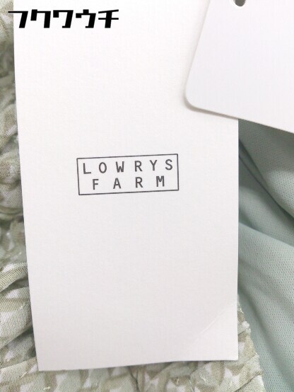 ◇ ◎ ●未使用● LOWRYS FARM ローリーズファーム タグ付き 総柄 テーパードパンツ サイズF グリーン マルチ レディース_画像4