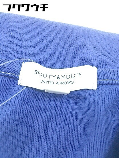 ◇ BEAUTY&YOUTH ビューティ&ユース UNITED ARROWS スリット 半袖 ポロシャツ サイズS パープル系 メンズ_画像4