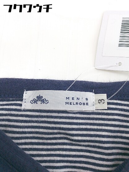 ◇ MEN'S MELROSE メンズ メルローズ 半袖 Tシャツ カットソー サイズ3 ネイビー メンズの画像4
