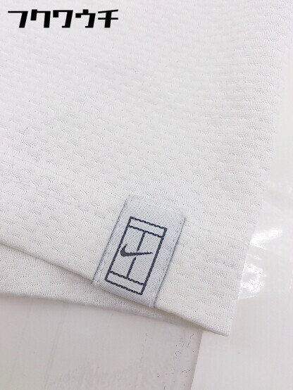 ◇ NIKE ナイキ スウッシュ 刺繍 半袖 ポロシャツ サイズS ホワイト オレンジ メンズ_画像7