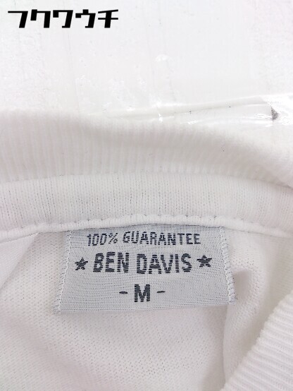 ◇ BEN DAVIS ベンデイビス ロゴ プリント 半袖 Tシャツ カットソー サイズM ホワイト メンズ_画像5