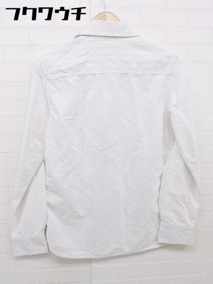 ◇ TAKEO KIKUCHI タケオキクチ 長袖 シャツ サイズM ホワイト メンズ_画像3