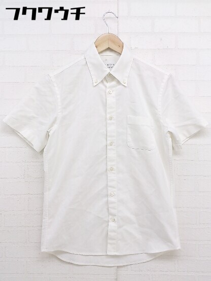 ◇ ◎ UNITED TOKYO ユナイテッド トウキョウ ボタンダウン BD 半袖 シャツ サイズ1 ホワイト メンズ_画像1