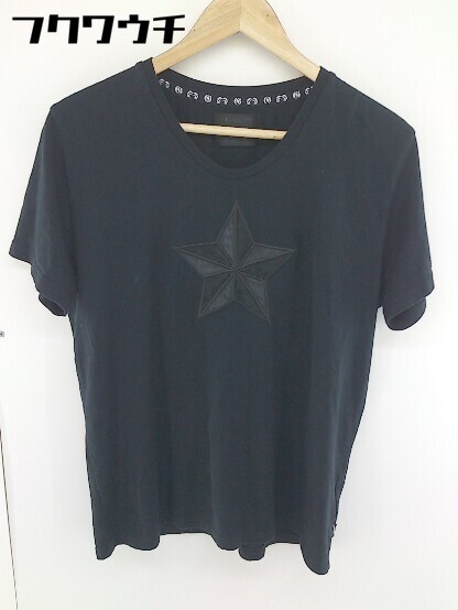 ◇ glamb グラム 星柄 刺繍 半袖 Tシャツ カットソー サイズ1 ブラック メンズ_画像1
