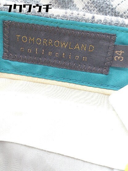 ◇ TOMORROWLAND トゥモローランド チェック パンツ サイズ34 ベージュ系 グレー系 レディース_画像5