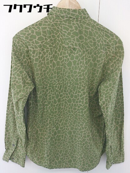 * AMERICAN RAG CIE American Rag Cie общий рисунок рубашка с длинным рукавом размер 3 оттенок зеленого мужской 