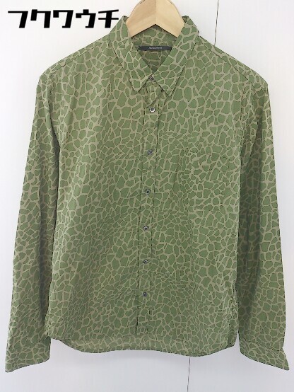 * AMERICAN RAG CIE American Rag Cie общий рисунок рубашка с длинным рукавом размер 3 оттенок зеленого мужской 