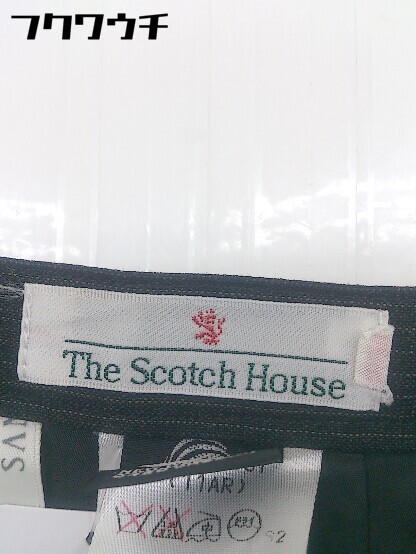 ◇ THE SCOTCH HOUSE ザ スコッチハウス ピンストライプ ウール パンツ スーツ サイズ 11AR ブラック レディース_画像4