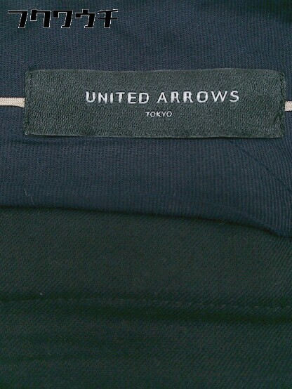 ◇ UNITED ARROWS ユナイテッドアローズ チェック ウール テーパードパンツ サイズ 40 グレー ブラック ブルー レディース_画像4