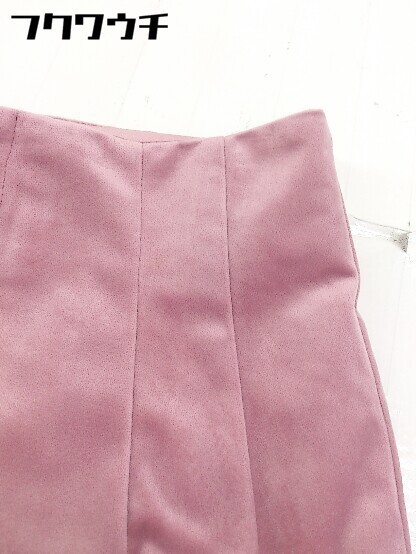 * MERCURYDUO Mercury Duo велюр высокий талия tuck брюки размер M Pink Lady -s