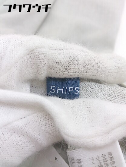 ◇ SHIPS シップス ウエストゴム タック アンクル丈 ワイド パンツ サイズ36 グレー系 レディース_画像4