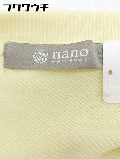 ◇ nano universe ナノユニバース 長袖 トレーナー サイズXL イエロー メンズ_画像4