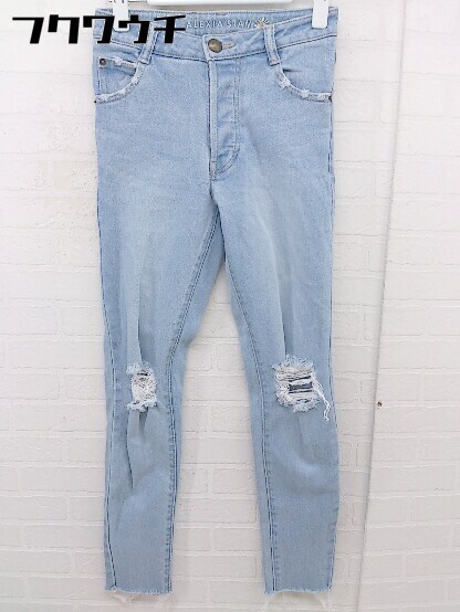 * ALEXIA STAM have sia Stan damage cut off jeans Denim pants size XS light blue lady's 