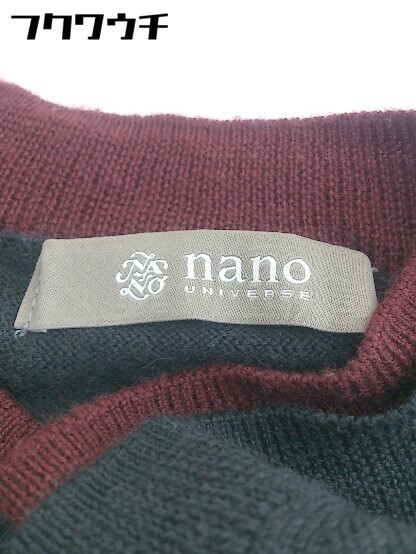 ◇ nano universe ナノユニバース 長袖 ニット セーター サイズS グリーン系 メンズ_画像4