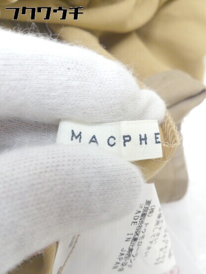 ◇ MACPHEE マカフィー TOMORROWLAND ウエストゴム ワイドパンツ サイズ32 ベージュ レディース_画像4