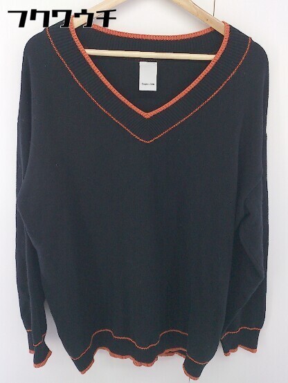 ◇ CASPER JOHN キャスパージョン コットン ニット 長袖 セーター サイズ180-185 ブラック メンズ_画像2