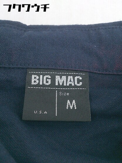 ◇ BIC MAC ビッグマック 長袖 シャツ サイズ M ネイビー メンズ_画像4