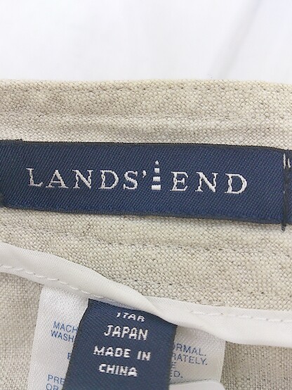 ◇ LANDS' END ランズエンド リネン100% パンツ サイズ17AR ベージュ レディース_画像5