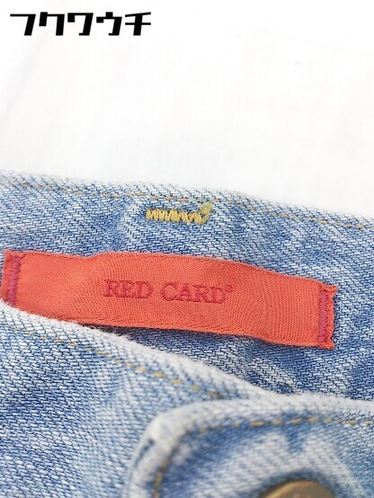 ◇ ◎ ●美品● RED CARD レッドカード ウォッシュ加工 定価1.9万 ジーンズ デニム パンツ サイズ23 インディゴ レディース_画像6