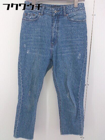 * CHILD WOMAN Child Woman повреждение кромка cut off джинсы Denim брюки размер 38 индиго женский 