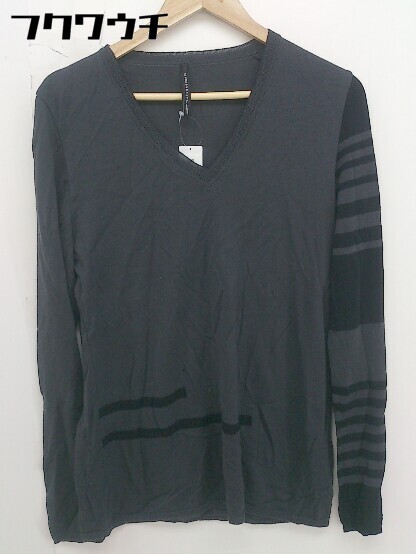 ◇ BLACKBARRETT by NEIL BARRETT ニールバレット ウール ニット 長袖 セーター サイズ3 グレー メンズ_画像2