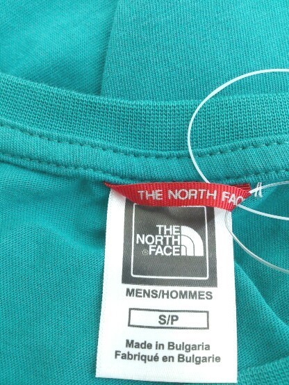 ◇ THE NORTH FACE ザ ノース フェイス ロゴ 品番記載なし 半袖 Tシャツ カットソー サイズS エメラルドグリーン メンズの画像4