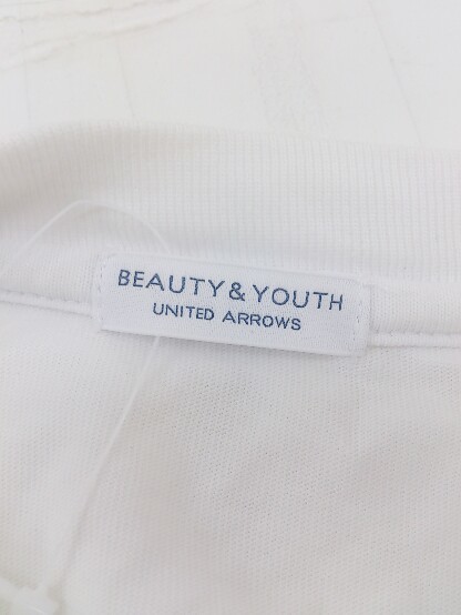 ◇ BEAUTY & YOUTH ビューティアンドユース UNITED ARROWS 長袖 Tシャツ カットソー サイズS ホワイト系 メンズ P_画像4