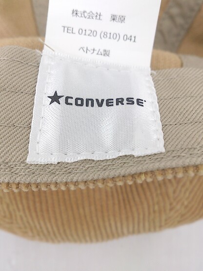 ◇ CONVERSE コンバース コーデュロイ キャップ 帽子 キャメル 57-59cm レディース P_画像4