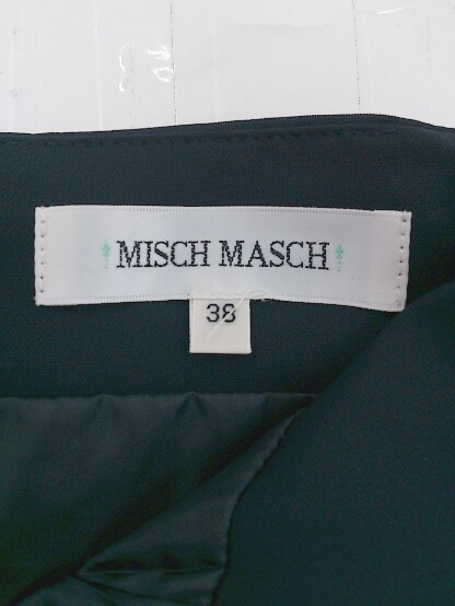 ◇ MISCH MASCH ミッシュマッシュ 膝下丈 フレア スカート サイズ38 ネイビー レディース E_画像3