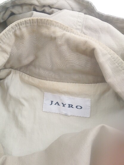 ◇ JAYRO ジャイロ ジップアップ フード ジャケット サイズM ベージュ レディース E_画像6