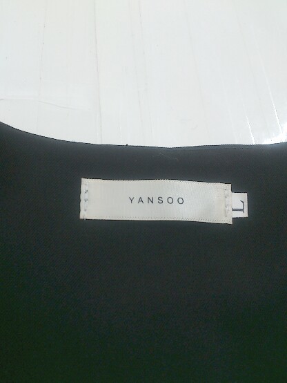 ◇ YANSOO ロング ベスト サイズ L ブラック レディース Pの画像3